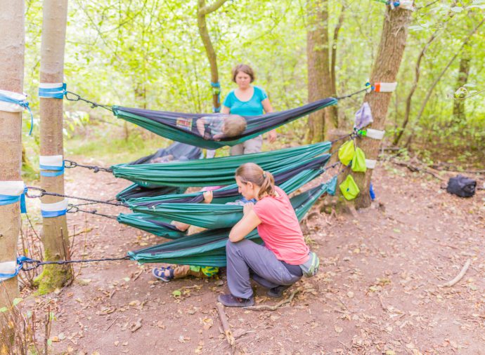 Hängematten im Waldplatz Erlangen